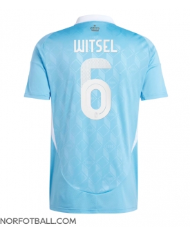 Billige Fotballdrakt Belgia Axel Witsel #6 Replika Bortedrakt EM 2024 Kortermet